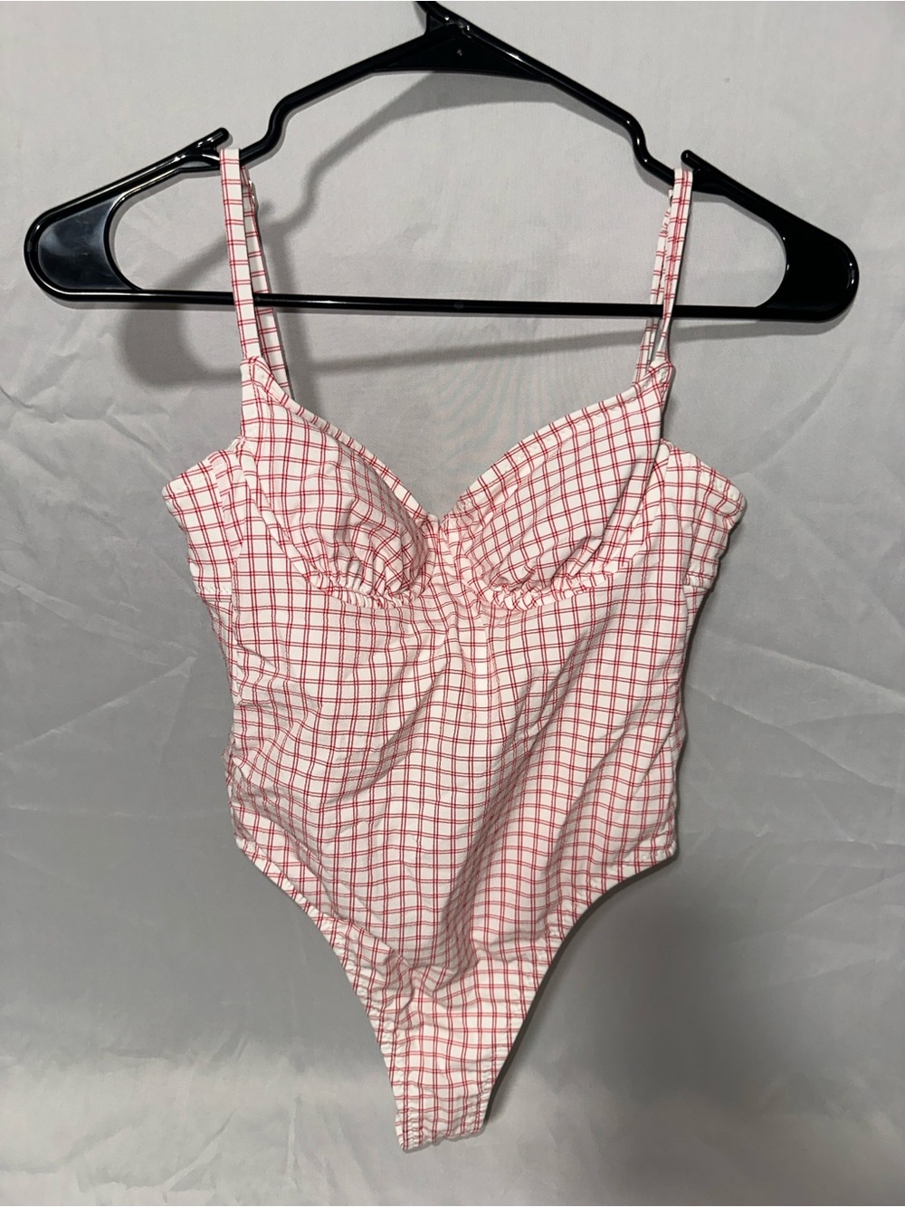 Pink Check One-Piece Swimsuit